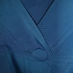 Tess 20W Short Sleeved Shirt Dress Button Front in Teal Green Photo 5