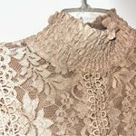 Cable & Gauge  Beige Lace Top Women’s XS Photo 2
