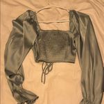 Princess Polly Jolie Crop Top Green Long-Sleeve Photo 5