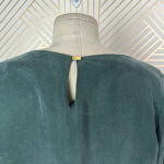 Ateliers De La Maille Green Cupro Ruffle Sleeve Top Size 1 / US Small Photo 8