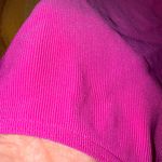 L.L. Bean women’s 12 long 1 piece ribbed swim Barbie‎ pink high cut bathing suit Photo 1