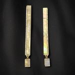 Rachel Roy  long mother of pearl dangle bar earrings Photo 0