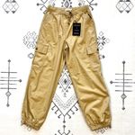 Avec Les Filles  Tan Drawcord Cargo Jogger Pants Small NWT Photo 5