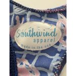 Southwind Apparel Sundress Size L Blue Pink Crabs Halter Swim Halter Beach Vaca Size L Photo 4