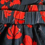 Market & Spruce Navy and Red Floral off shoulder Blouse Size L Photo 3