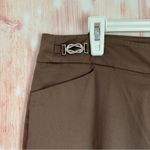 7th Avenue New York & Company Mocha Brown Twill Flare Dress Pants Size 12P Photo 2