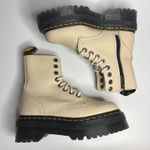 Dr. Martens Jadon III Leather Platform Combat Boots in Vintage Taupe Pisa Photo 7