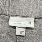 J.Jill Linen Shorts Love Linen Gray Casual Everyday Shorts Size 10 Photo 5