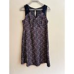 Motherhood Maternity  Pink with Blue Lace Overlap Baby Shower Dress Size: Medium Photo 2