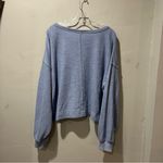 Aerie Ribbed Long Sleeve Top Size Large Pocket Comfy Oversized Round Neck Photo 9