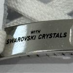 Adidas  Stan Smith Swarovski Crystals Sneakers White Green Size 5 Sparkly Leather Photo 11