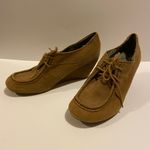 BC Footwear Atmosphere Tan Suede Closed Toe wedge shoes Size 8 Photo 1