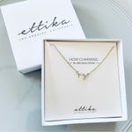 Ettika  Silver Chain Necklace Moon Thin Design Jewelry Fairy Whimsical NEW IN BOX Photo 2