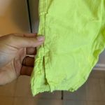 Flax  Electric Green Linen Capris Photo 4