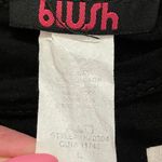 Blush Blinged Fries Over Guys Cropped T-shirt Black With White Writing Large Photo 5