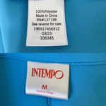 Intempo Blue Long Sleeves Collared Faux‎ Wrap Shirt Dress M business work brunch Size M Photo 1