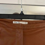 Trina Turk 71 NWT  Leather Pants Size 2 Color Brown Photo 3