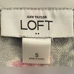 Loft - Floral Pink and Black Cardigan Size S Photo 7