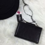 LA Diva Faux fur mini‎ bag black rectangle crossbody Photo 2