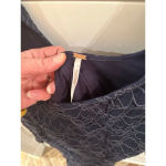 Free People  Navy Lace Long‎ Sleeve Dress size S EUC Photo 2