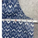 Saks 5th Avenue Blue Saks Fifth Avenue Women's Blouse Sleeveless Boho Embroidered Tassel Cotton Photo 8