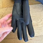 UGG  Fur Trim Gloves in Black Photo 1