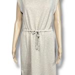 Calvin Klein Womens Blouson Dress Pullover Elastic Waist Boat Neck Beige Medium Photo 0