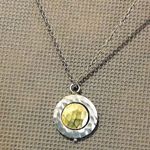 Silpada  Silver Gold Two Tone Two-Sided Convertible 4-Way Pendant Necklace N3432 Photo 0
