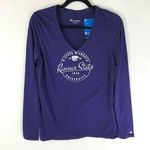 Champion Kansas State Wildcats Womens T Shirt Top V Neck Long Sleeve Purple S Photo 0