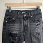 Nasty Gal Cause I Shred So Distressed Denim Jeans Cotton Black Photo 2