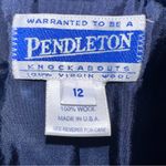 Pendleton ‎ Vintage 90’s Women’s Black Houndstooth Wool Knockabout Jacket Size 12 Photo 5