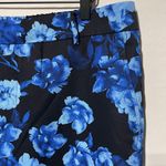 Area Stars New Floral Print Work Pants Trousers Hannah Black Blue Size XL Photo 4