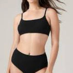 Athleta ✨ Scoop Bikini Top in Black, NWT Photo 0