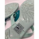 Jack Rogers Green Blue Flower Jelly Plastic Thong Sandal Women Size 7 Photo 4
