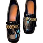 ASOS Black Loafers with Gold Chain Detail Photo 0