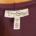 Jessica Simpson  maternity maroon velour sweatshirt Photo 4