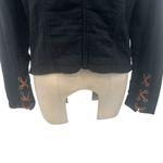 Free People Jagger Blazer Black Military Button Front Cotton Size Medium Photo 10