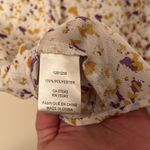 Cupcakes and Cashmere White Blouse with Yellow and Purple Splatter NWOT Photo 7