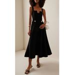 Alexis NWT Fiore Dress in Black Midi A-Line Wool Size Large Photo 15