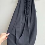 Robert Rodriguez  Silk Black Halter Neck Ruffle Bubble Mini Dress Size 4 Small Photo 1
