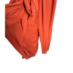 Mac Duggal NWT Flowy Faux Wrap Jumpsuit in Cinnamon Size M Photo 5