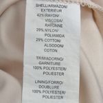 Kensie  Cream Pink & Black Lace Sleeveless High Neck Twee Mini Dress Medium Photo 5