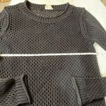 Aritzia Black  Wilfred Free Black Open Knit Sweater Photo 1