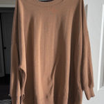 SO  Women's Tan Oversized Sweatshirt Photo 0