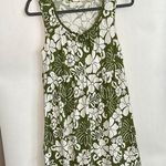 Sonoma Green and White Floral Print Dress Photo 0