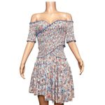 Poupette St. Barth  Soledad Mini Dress, Aqua Dalia, Medium Photo 4