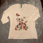 NEW Designers Original Sweater‎ Women 3X Pale Pink Beaded Sequins Stretch Mature Size undefined Photo 1