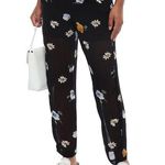 Ganni Dainty Georgette floral print sheer wide leg pants EU size 36 Photo 3