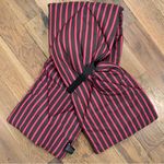 Maeve Anthropologie  Striped Black Red Crossover Puffer Scarf OS NEW Photo 1