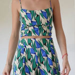 ZARA ‎ Linen Blend Crop Top and Shorts NWT Size S Photo 0